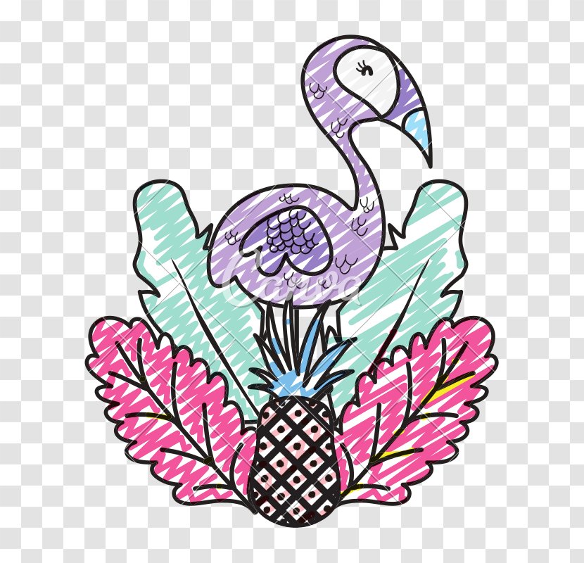 Flamingo Drawing - Plant Swan Transparent PNG