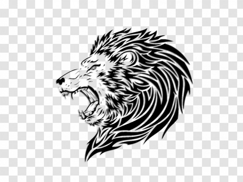 Lion Sleeve Tattoo - Big Cats - Lions Head Transparent PNG