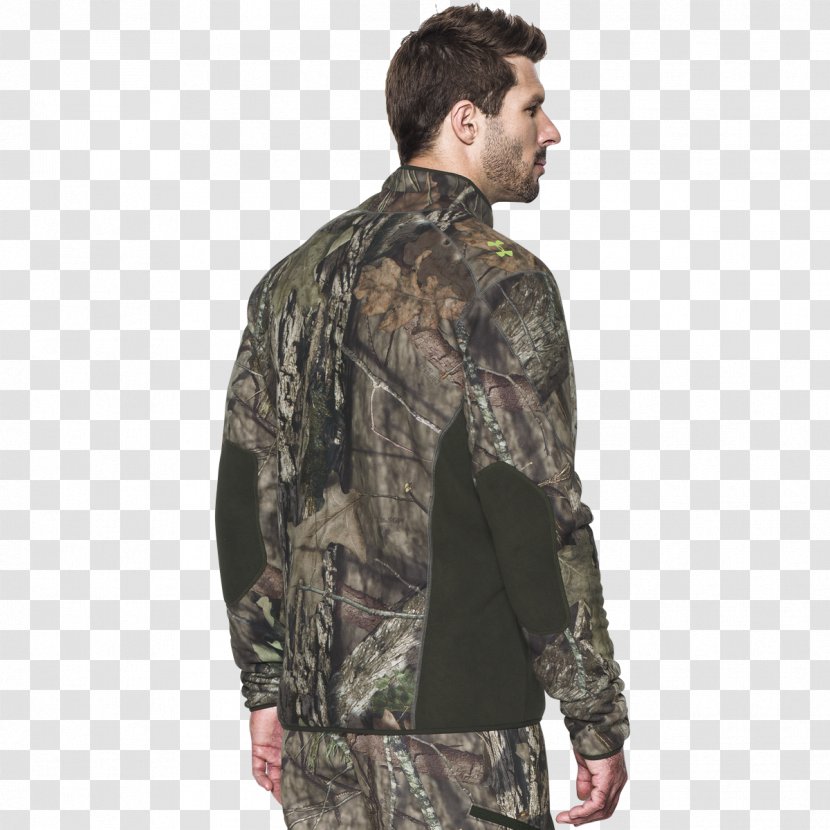 Jacket Military Camouflage Outerwear Sleeve - Fleece Transparent PNG
