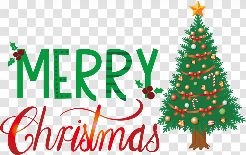 Merry Christmas Christmas Tree Transparent PNG