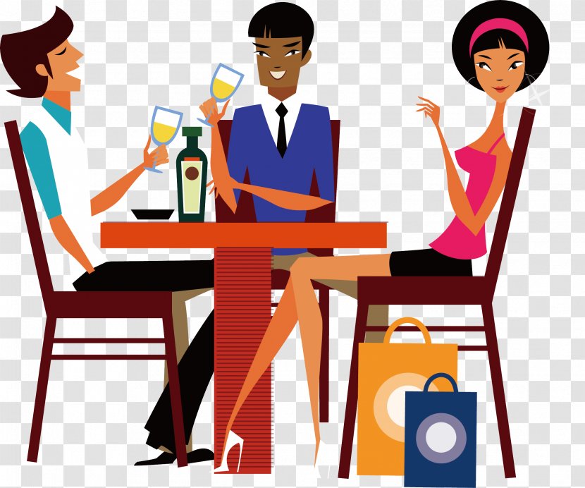 Job Clip Art Conversation Cartoon Employment - Table - Sharing Transparent PNG