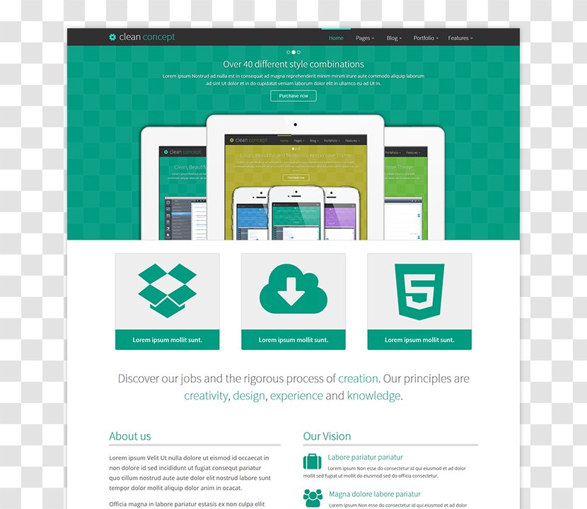 Web Page HTML5 Graphic Design - Theme - PORTAFOLIO Transparent PNG