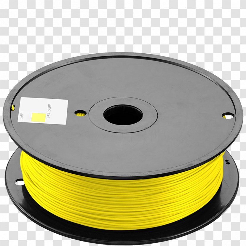 3D Printing Filament Acrylonitrile Butadiene Styrene Polylactic Acid - Yellow - Printer Transparent PNG