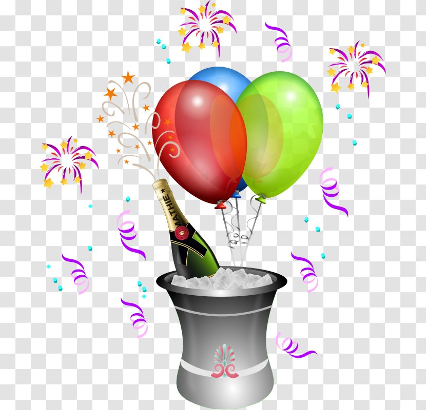 Balloon Party Birthday Clip Art - Toy - Cartoon Firecracker Transparent PNG