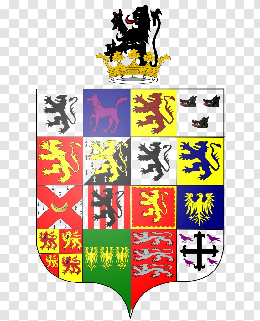Kingdom Of Powys Fadog Coat Arms Welsh Heraldry - Crest Transparent PNG