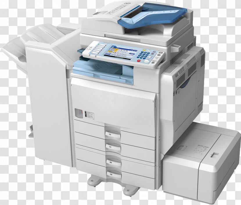 Photocopier Ricoh Multi-function Printer Toner Printing - Fax Transparent PNG