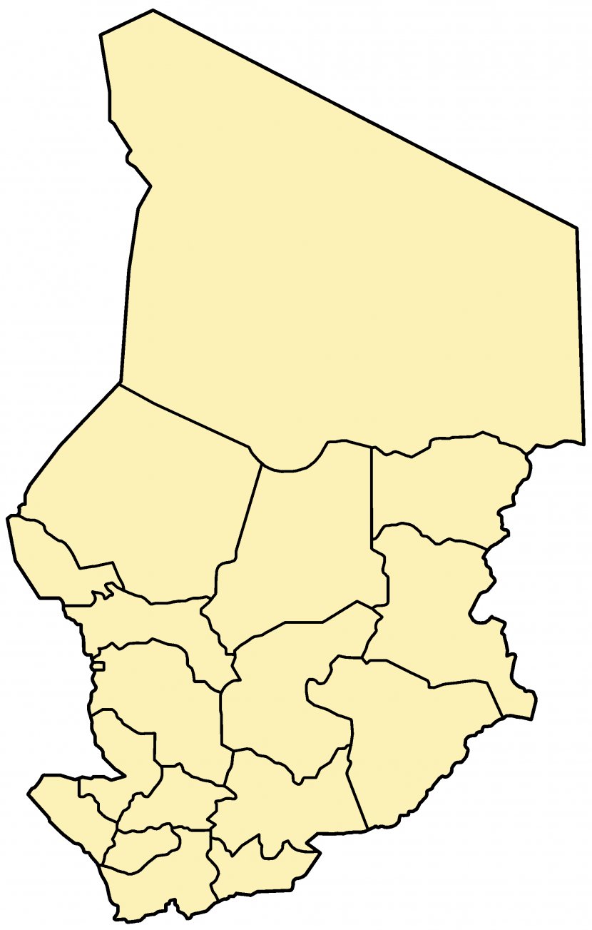 N'Djamena Blank Map Wikipedia Wikimedia Commons - Chadian Slides Transparent PNG