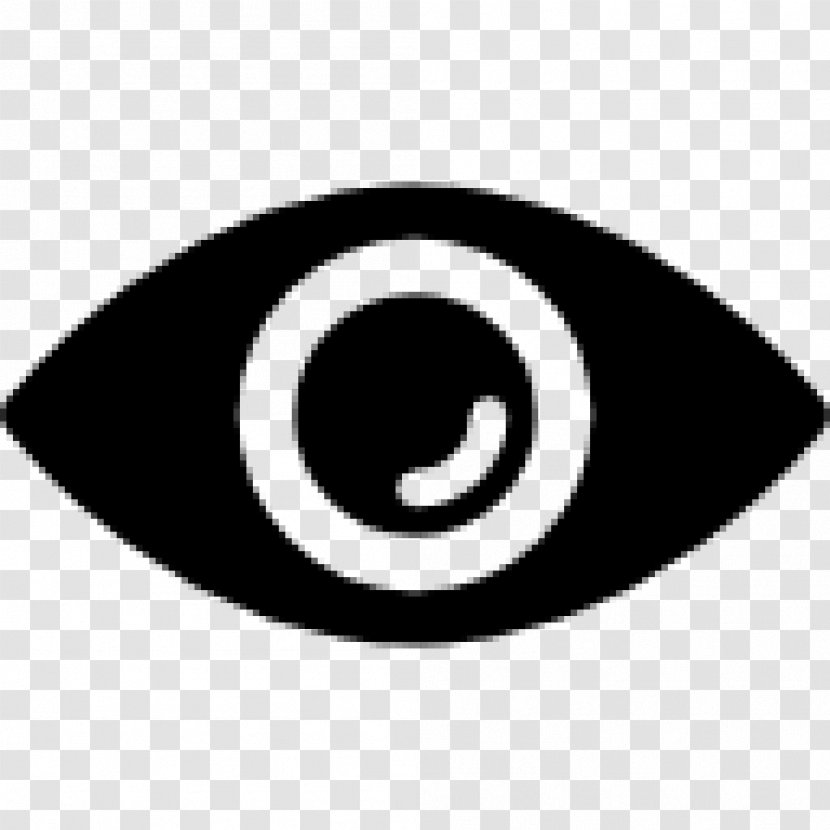 Black And White Logo Symbol - Eye Transparent PNG