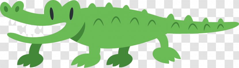 Crocodile Clip Art - Grass - Vector Transparent PNG