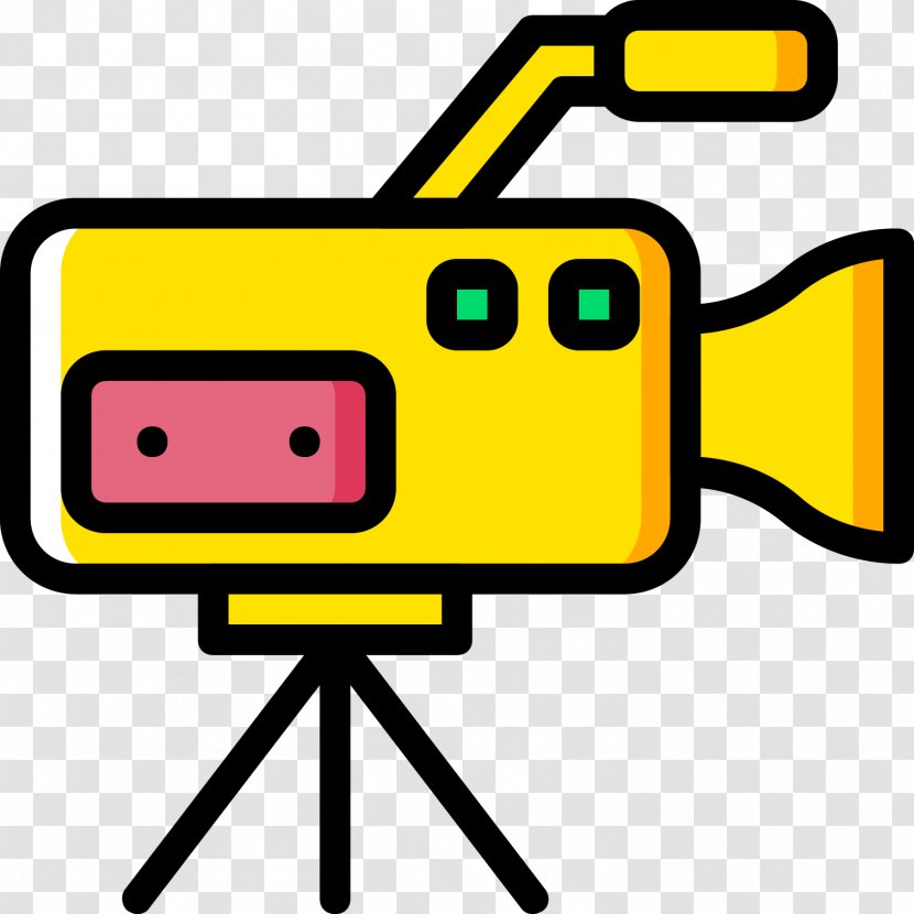 Video Camera Icon - Signage - Yellow HD Transparent PNG