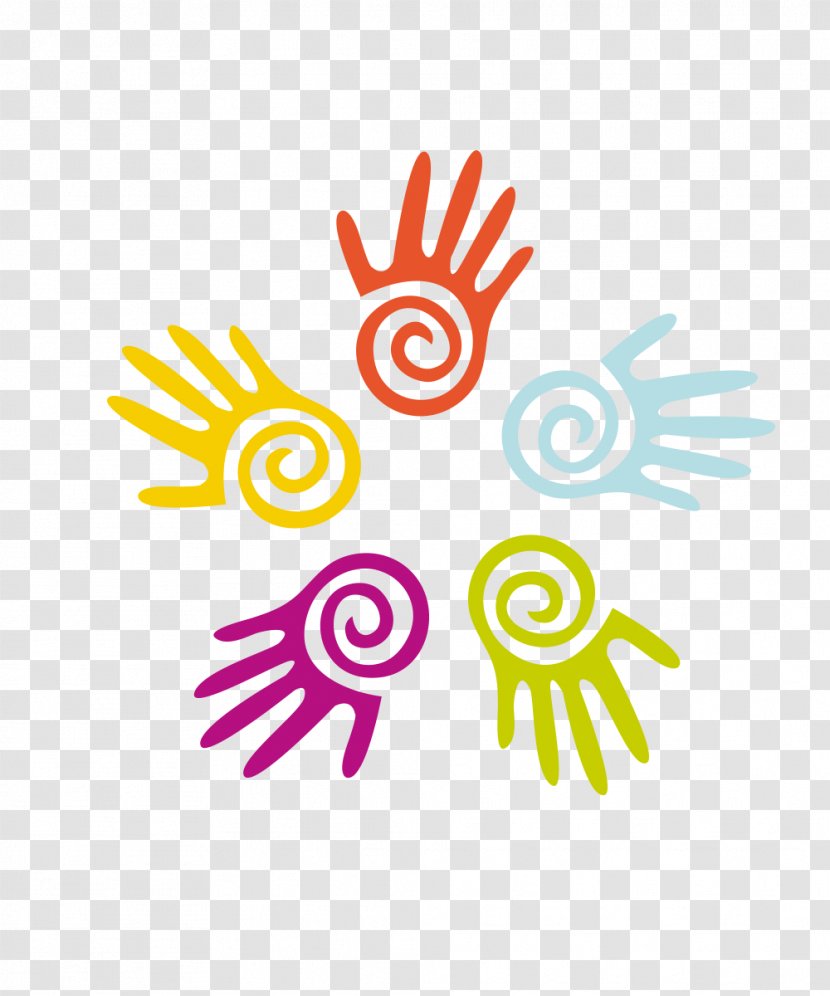 Handshake Royalty-free Clip Art - Fingerprint - Vector Colorful Hand Transparent PNG
