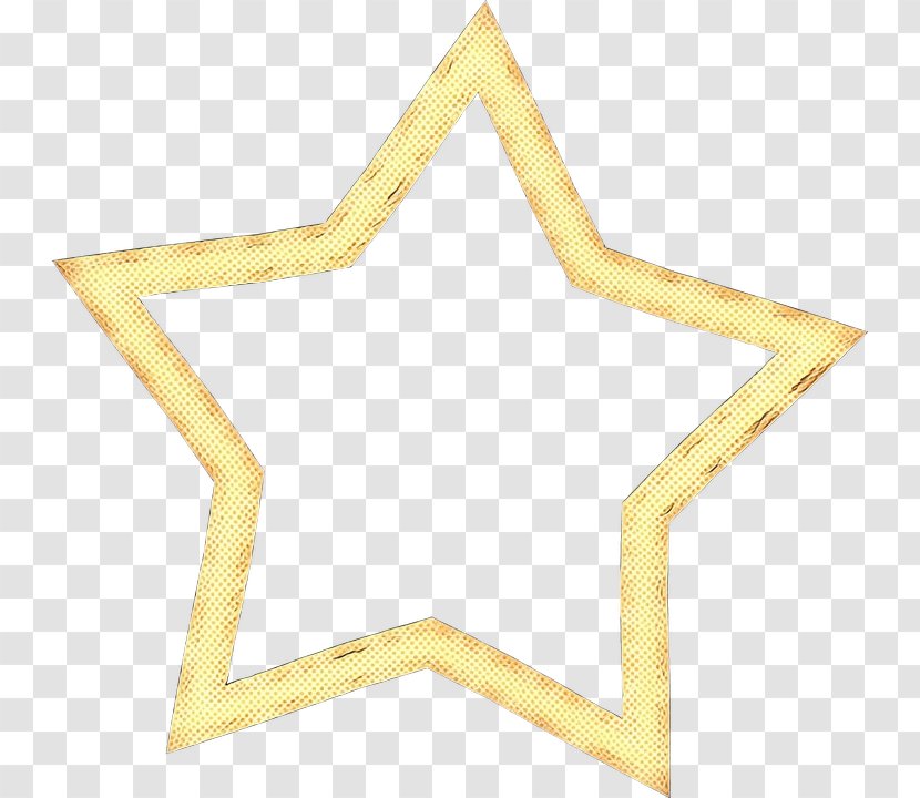 Yellow Star - Wood - Meter Transparent PNG