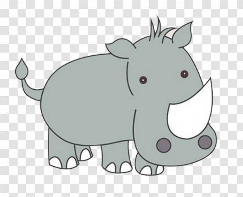 Rhinoceros Icon - Cat - Cartoon Rhino Transparent PNG