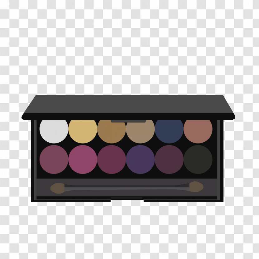 Eye Shadow Color Cosmetics Palette Sleek MakeUP - Multicolor Eyeshadow Transparent PNG