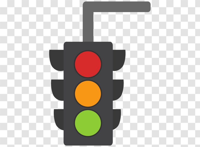 Traffic Light Font - Yellow - Driving School Transparent PNG