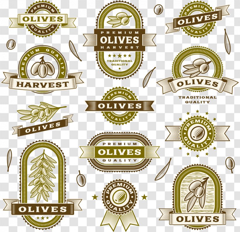 Olive Oil Label Clip Art - Pure Natural Transparent PNG
