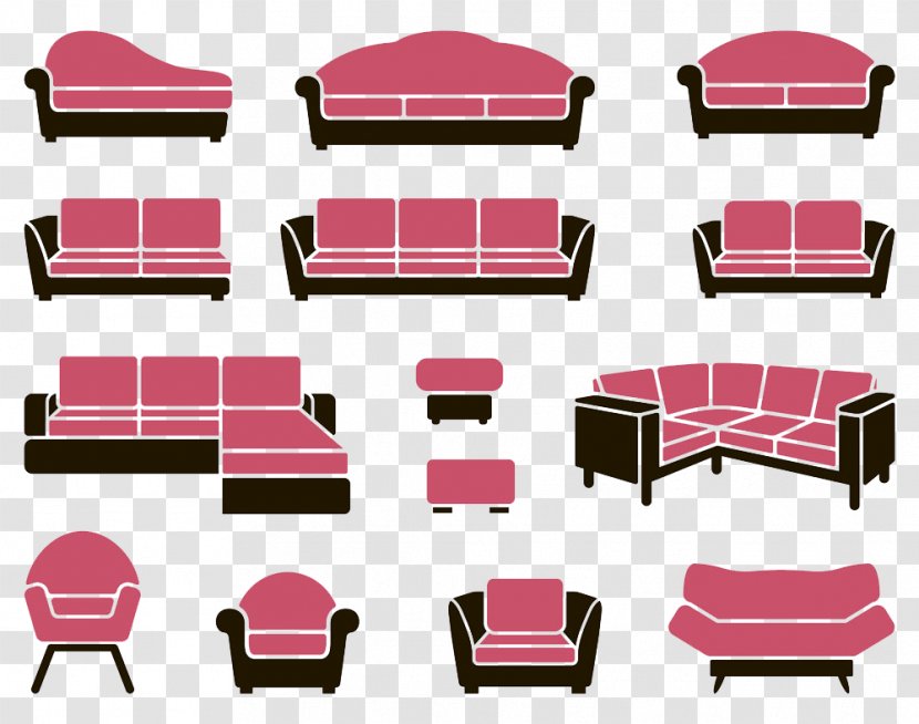 Table Couch Furniture Chair - Interior Design Services - Sofa Model Pictures Transparent PNG