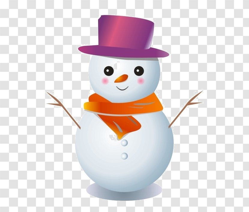 Snowman Cartoon Winter - Child - Bonhomme Transparent PNG