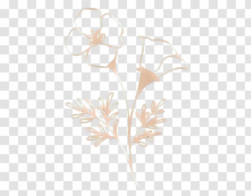 Bubbles Drawing - Blossom - Wildflower Beige Transparent PNG