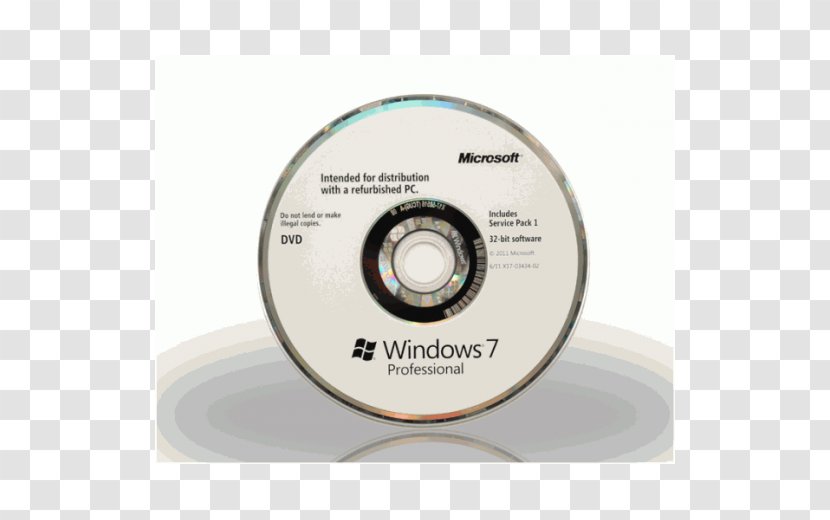 Laptop Microsoft Windows 7 Professional W/SP1 Product Key Computer Software Transparent PNG