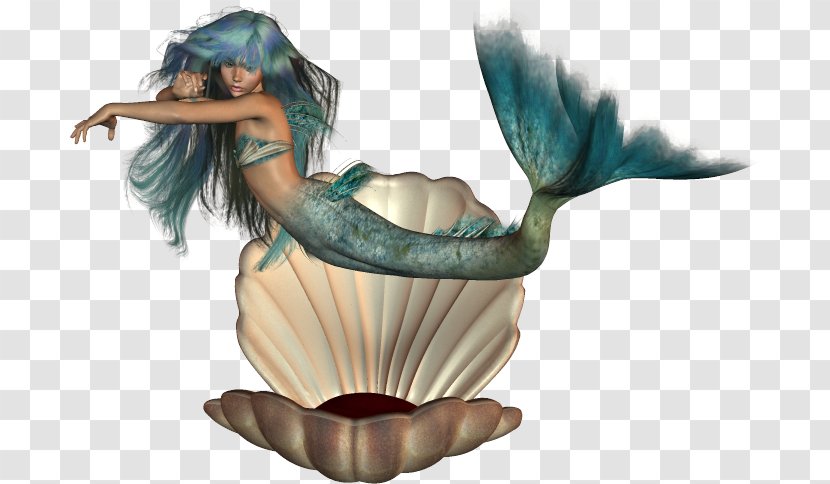 Mermaid Siren Desktop Wallpaper Clip Art - Figurine Transparent PNG