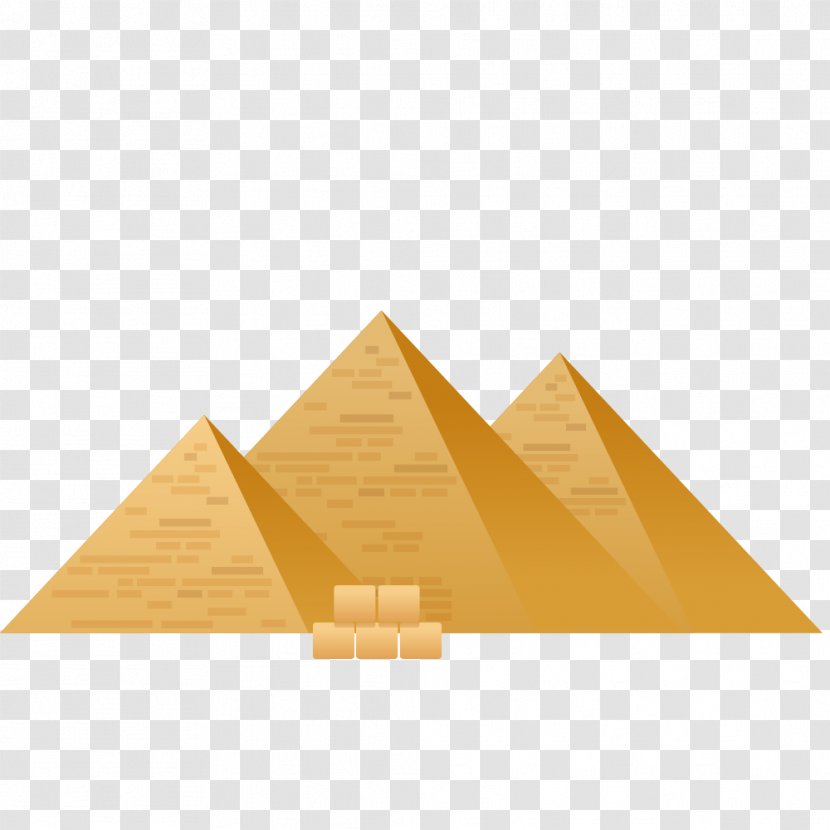 Egyptian Pyramids Giza Pyramid Complex Ancient Egypt - Culture - Vector Material Transparent PNG