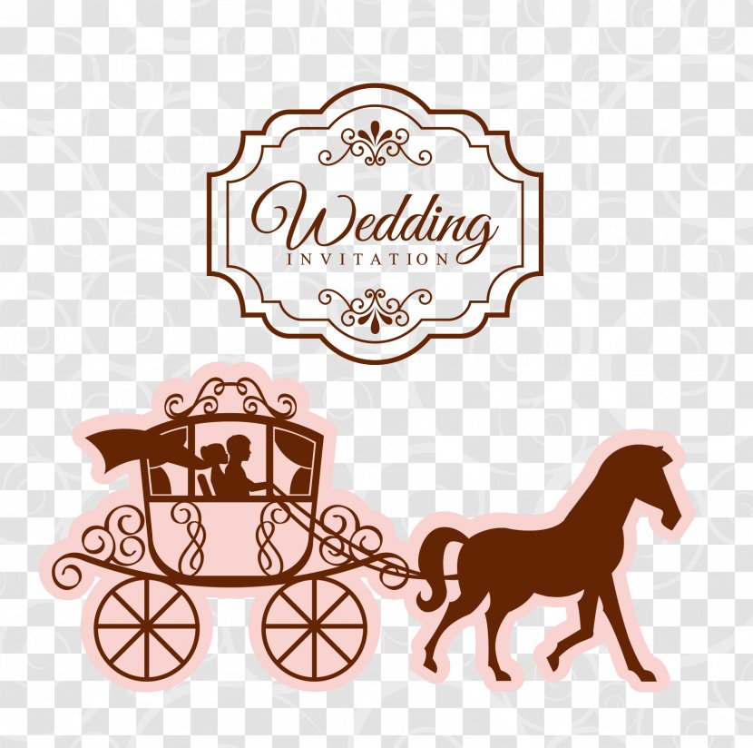 Wedding Invitation Stock Illustration - Vector Car Carriage Transparent PNG