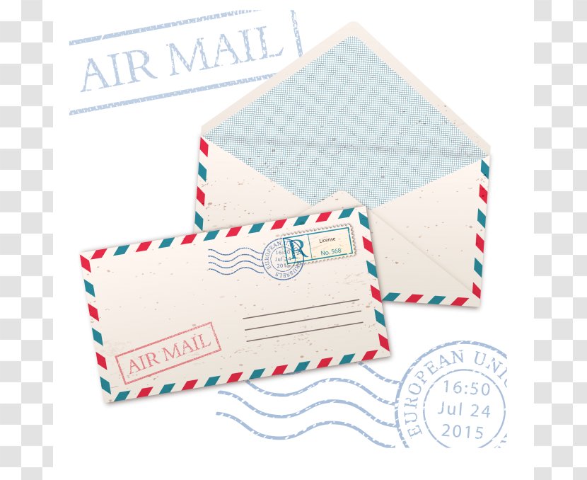 Envelope Mail Vector Graphics Postage Stamps Post Cards - Paper Transparent PNG