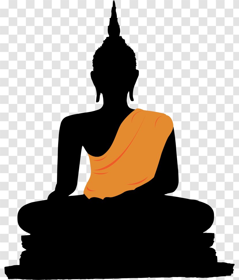 Wat Mahathat Buddhahood Stock Photography Illustration - Silhouette Of Buddha Transparent PNG