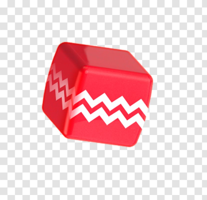 White Cube Dice - Red Cubes Transparent PNG