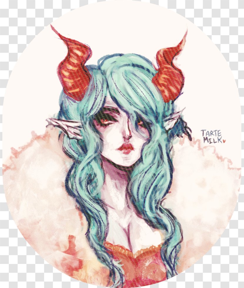 Drawing Watercolor Painting Legendary Creature /m/02csf - Supernatural - Evil Horns Transparent PNG