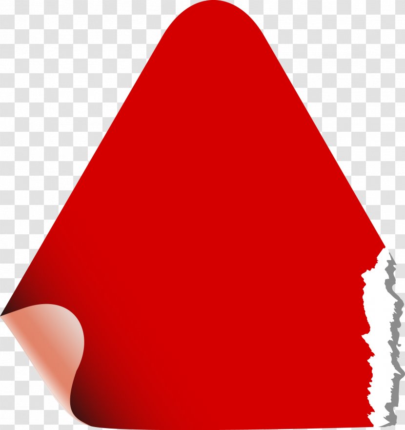 Paper Origami - Triangle - Red Tear Angle Chart Transparent PNG