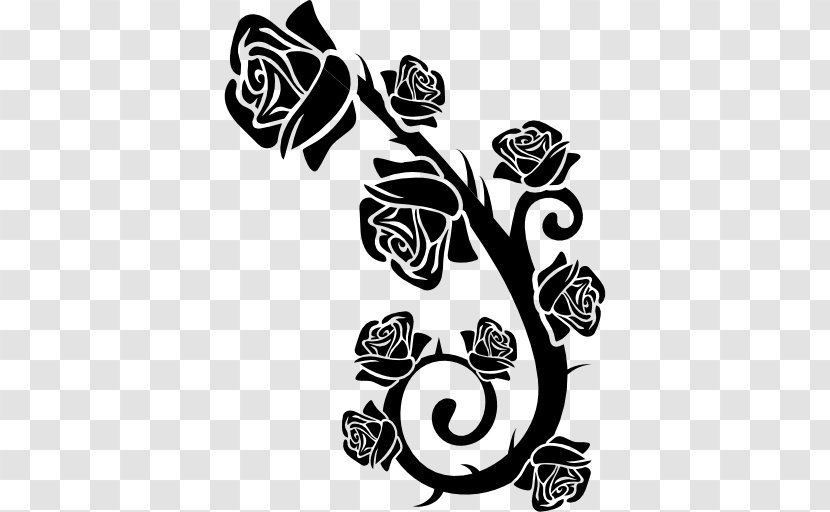 Rose Ornament Floral Design Flower - Cartoon Transparent PNG