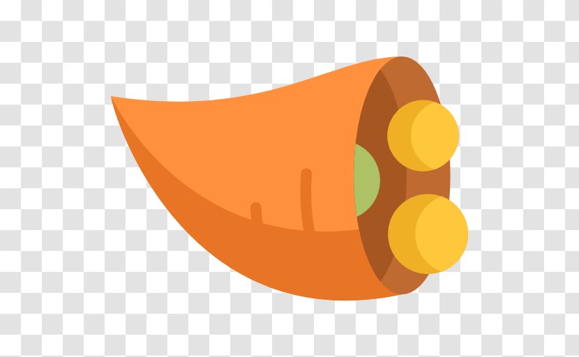 Cornucopias Icon - Food - Orange Transparent PNG