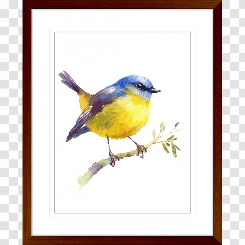 Art Watercolor Painting Bird Oil - Songbird Transparent PNG