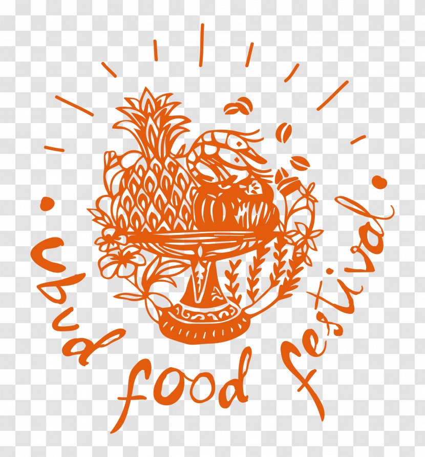 Taman Kuliner Indonesian Cuisine Food Ubud Village Jazz Festival - Logo - Orange Transparent PNG