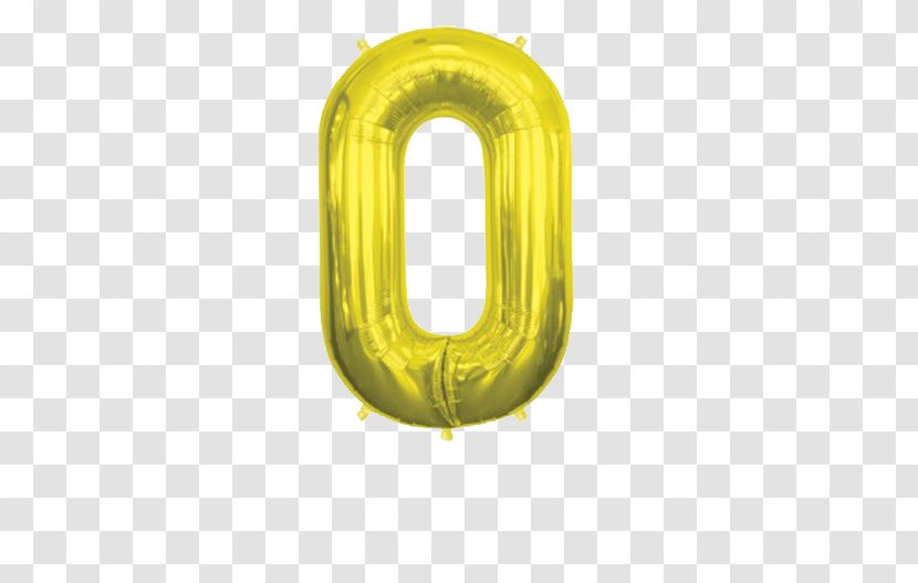 Mylar Balloon Gold Number Helium - Oval Transparent PNG