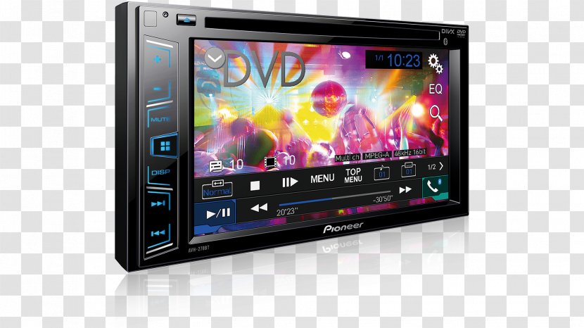Vehicle Audio Pioneer Corporation Radio Receiver Touchscreen AVH-270BT - Screen - Dvd Players Transparent PNG