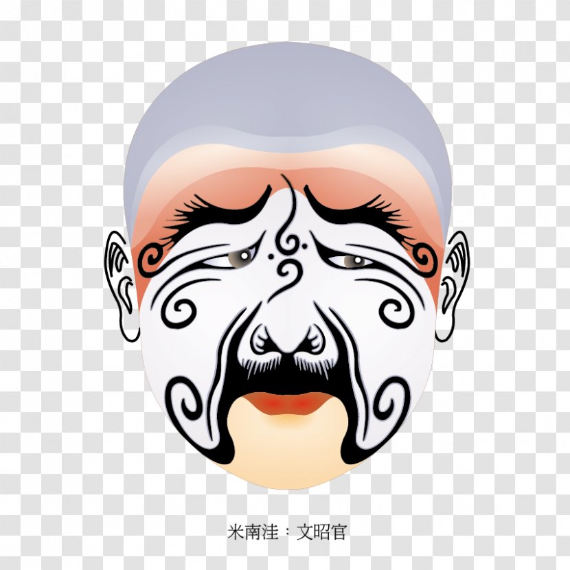 Peking Opera Chinese Mask Bian Lian Sichuanese - Facebook Material Transparent PNG