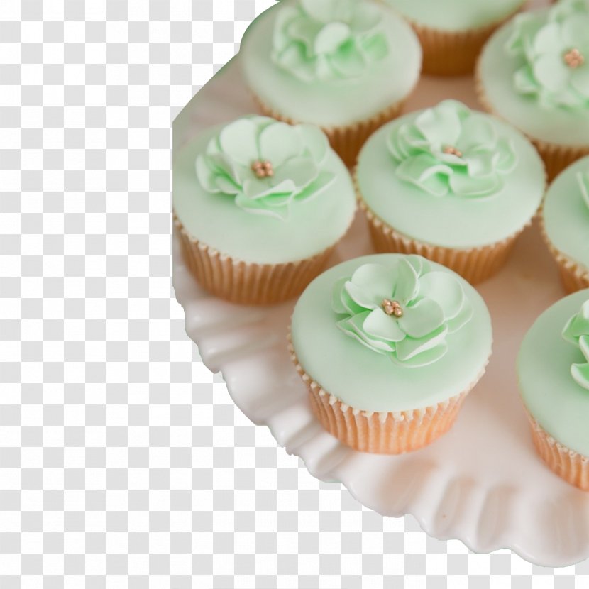 Cupcake Wedding Cake Mint Transparent PNG
