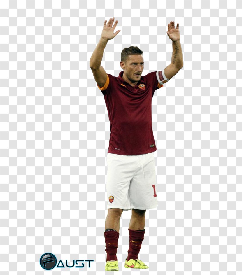 A.S. Roma Serie A Football Player Jersey - Arm Transparent PNG
