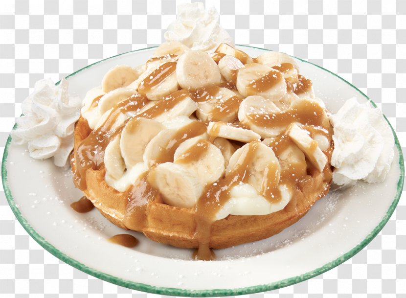 Belgian Waffle Cream Breakfast Custard - Frozen Dessert Transparent PNG