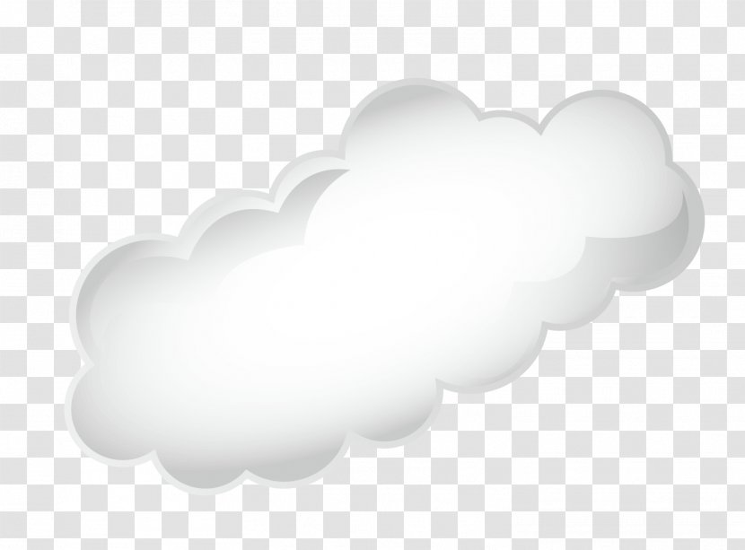 White Sky Black Wallpaper - Cloud - Hand Painted Clouds Transparent PNG