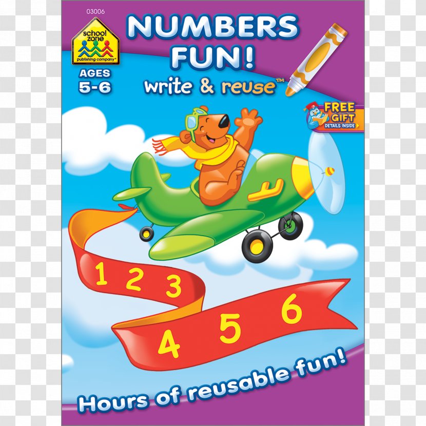 Tracing Fun: Write & Reuse Math Readiness K-1 Counting Learning Education - Book Transparent PNG