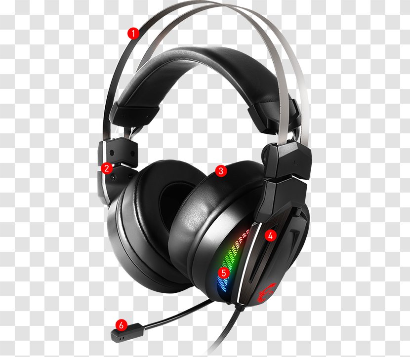 Immerse GH70 GAMING Headset Microphone GH10 Headphones - Video Games - USB Gaming Transparent PNG