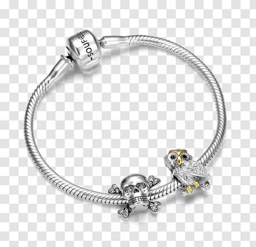 Charm Bracelet Bangle Jewellery Silver - Metal Transparent PNG