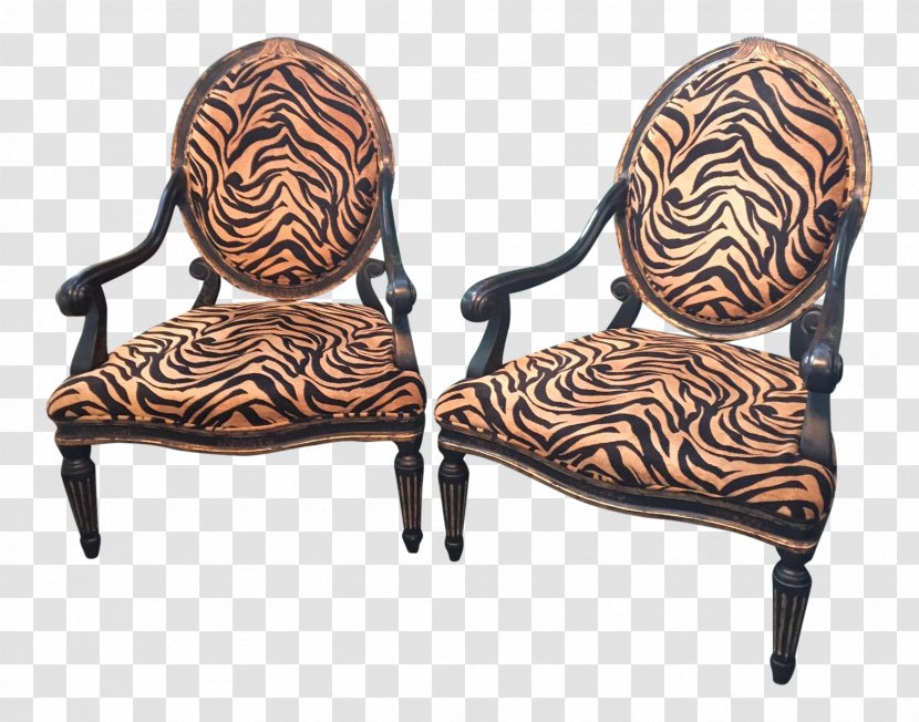 Chair Furniture - Zebra - Armchair Transparent PNG