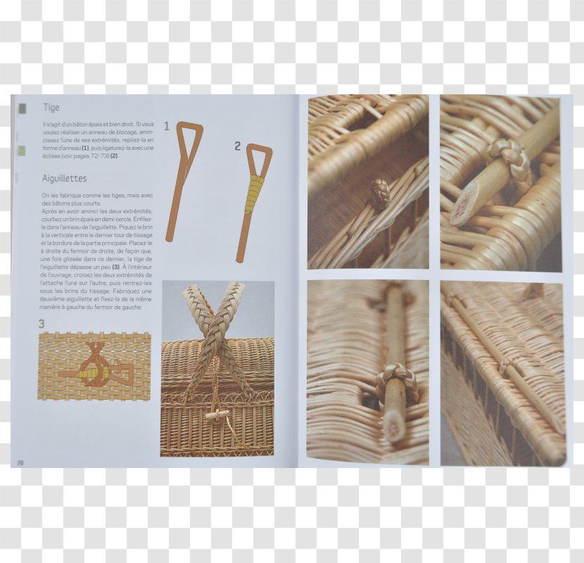 Le Guide De La Vannerie Basket Weaving Book Raffia Palm Handicraft - Technique Transparent PNG