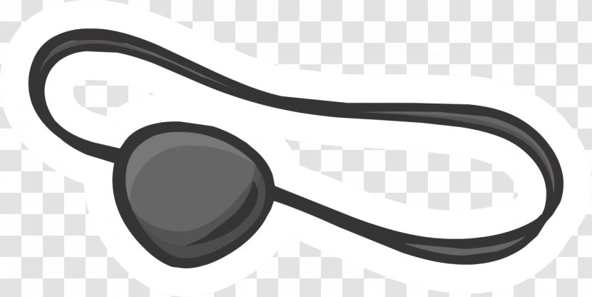 Eyepatch Clip Art - Audio - Pirate Eye Patch Transparent PNG