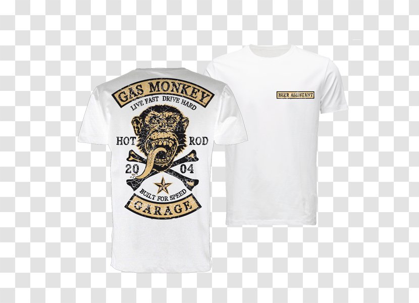 T-shirt Sleeve Collar Gas Monkey Garage - Tshirt Transparent PNG